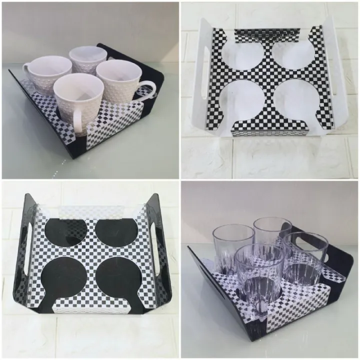 Imperial%20High%20Quality%206/4%20Rectangle%20Slot%20Tray,%20Cup%20Display%20for%20Kitchenware,%20Acrylic%20Glass%20Holder,%20Black/White%20One%20Size%20-%20Image%203