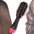 Professional Hot Air Brush Straightening Hair Dryer comb and Volumizer with Comb Straightener Curler, Salon Negative Ion Ceramic Electric Blow Spin Dryer Rotating Brush for All Women, Girl Hair Types. 
