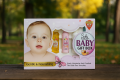 “Soft Touch Baby Gift Box – 4 in 1 Set (Shampoo, Lotion, Powder & Soap | 120ml Each)”. 