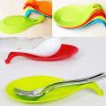 Spoon rester 1Pcs Silicone Spoon Rest Heat Resistant Utensil Holder Cooking Tool Rest Pad Grade Silica Gel Spoon BY MZ TRADERS. 