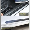 Carbon fiber rubber styling door sill protector goods for Honda Toyota BMW Audi Perodua proton (modle: 7cm * 1m). 