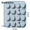 HomeInn Soap Mold Non-stick Easter Bunny Egg Butterfly Chocolate Mold. 