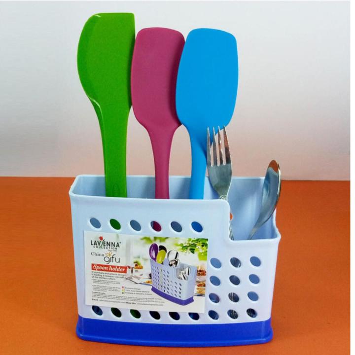 3-PARTITION MULTI-PURPOSE CUTLERY HOLDER & ORGANIZER