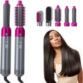 5-in-1 Electric Hair Dryer Brush Kit I Blow Dryer, Straightener, Curler & Volumizer (Random Color). 