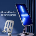 JM JADOON Metal Mobile Holder Mobile Stand Tablet Holder Stand Base 360 Rotatable Adjustable Foldable Cell Phone Holder Desktop Phone Holder for Mobile Rotatable Tablet Holder Stable Table Stand Homes Telescopic Folding Stable Stand Anti Fall. 