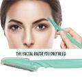 Women Face & Eyebrow Razor, Reusable & Biodegradable Quick & Easy Facial Hair Removal at Home Neck, Face, Upper Lips as well as Unnecessary Hairs Elsewhere Shaping Trimmer Shaper Shaver Tool, Painless Facial  (Pack of 3). 