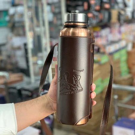 1500ml Stainless Steel Insulated Thermos Bottle, Vacuum Flask Outdoor Sports Water Bottle With Bottle Pouch/Cover
