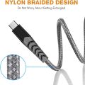 Micro USB Cable 0.3M-1M-2M/6.6FT 3Pack Android Charger Cable - 2.4A Nylon Braided Durable USB Charging Cable for Sâmsûng Gâlâxy S7/S6/S4/S3/J7/J5/J3, Tablet, E-Rêáders, Sôny, HTC, LG, Nèxüs, PS4, Xbô. 