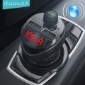 KUULAA Car Charger FM Tran_s_mitter Bluetooth Car Audio MP3 Player TF Card Car Kit 3.4A Dual USB Car Phone Charger For Xiaomi Mi. 