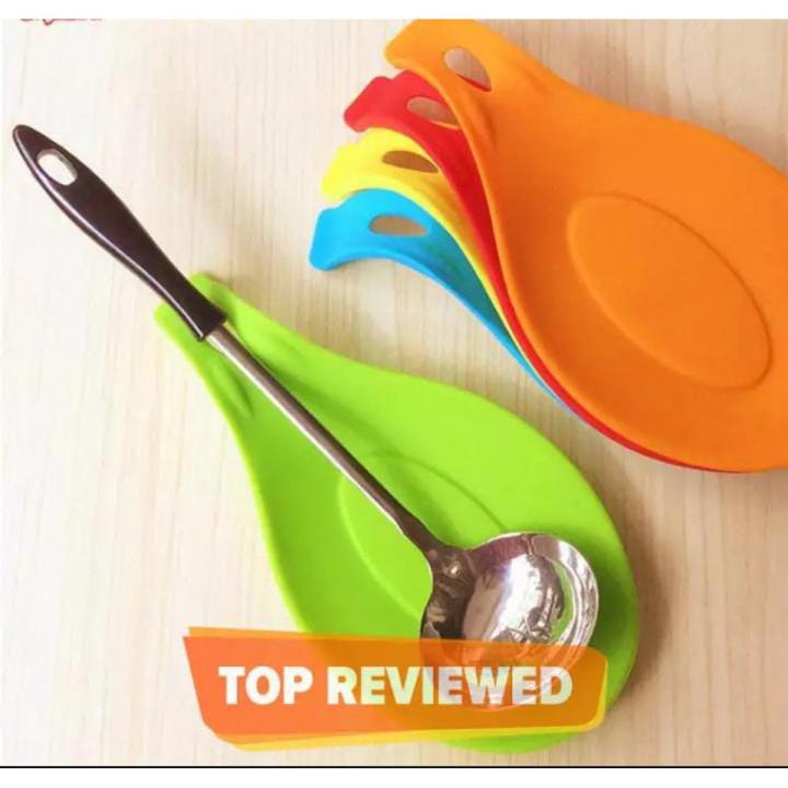 Holder -  Spoon Holder - 1Pcs Plastic Spoon Rest Heat Resistant Utensil Holder Cooking Tool Rest Pad Grade Spoon|[Multicolors 1 pc ]