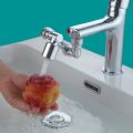 High Quality Stainless Steel Rotating Sink Faucet Tap 360 degree , 2 Modes Universal Rotating 1080 degrees Water Faucet Tap , Kitchen Bathroom ABS Robotic Arm Faucet, 1080° Swivel Faucet Extender. 