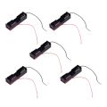 5pcs Black Storage Box Case Holder for 3.7V18650x1 Batteries. 