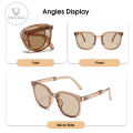 Folding Sunglasses In Round Packaging Handbag Decorative Sun Glasses Outdoor Travel Sunscreen Sunglasses Women UV400 Trendy Sunglasses For Women Polarized Round Chic Retro Sunglasses. 