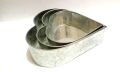 Cake pan Heart silver 3 sizes cake moulds Baking pan Mold Best Baking material. 