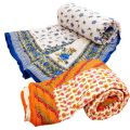 Polyester Heavy Bed Razai Quilt Vicky Lucky Razi Multicolor Random. 