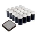 1 Pcs Ink Pad Stamp Pad Silver & 50 Pcs Finger Sponge Dauber Painting Ink Pad Stamping Brush Craft Case. 