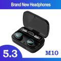 Damix M10 TWS Bluetooth Headphones 3500mAh Charging Box Wireless Earphones With Microphone 9D Stereo Sports Waterproof Earbuds Headset / Original M10 Earbuds. 