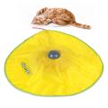 Electric Cat Toy Plate 4 Speeds Motion Undercover Mouse Fabric Moving Feather Automatic Interactive Pet Toy For Cat Kitty. 