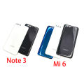 For Xiaomi Mi6 Mi 6 Battery Cover Housing Replacement For Xiaomi Mi Note 3 Note3 Battery Cover Back Glass Case With Adhesive. 