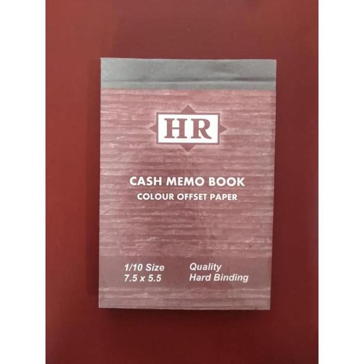 Cash memo bill book imported quality 1/10 size 7.5 x 5.5