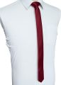 Price Pencil Tie Thin Formal Party Wear Red Maroon. 