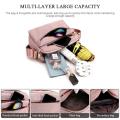 New solid color handbag casual durable nylon shoulder handbag. 