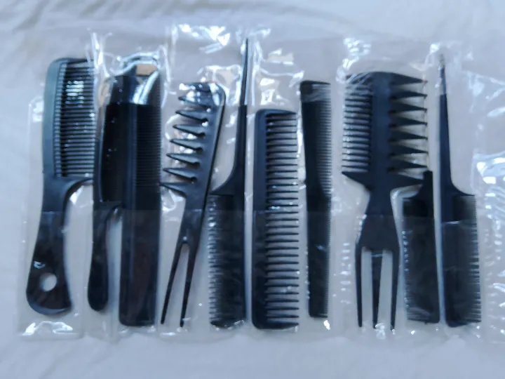 "10%20Pcs/Lot%20Kids%20Anti-Static%20Hair%20Brush%20&%20Comb%20Set%20-%20Perfect%20for%20Children's%20Hairstyles,%20Tangle-Free,%20Gentle%20Detangling,%20and%20Styling%20Tools"%20-%20Image%202