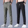 Men'S Fast Dry Stretch Pants Ice Cool Breathable Straight Pants Running Jogger Trousers Drawstring Sweatpants With Pockets. 
