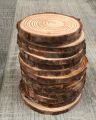 Natural Wood Slices (12 Pcs, 3–5 Inches) – Rustic DIY Craft Kit for Wedding Decor, Art Projects & Ornaments. 