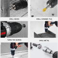 48V Dual Battery Electric Screwdriver Cordless Drill Multi-Speed Torque Adjustment Screwdriver Battery LED Lighting Electric Drill. 