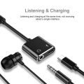 2 in 1 Type-C to 3.5MM Audio Adapter Cable Charging Port Earphone Type-C Audio Cbale AUX Adapter Cable Headset Calling Android. 