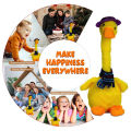 Dancing Duck Interactive and Plush Toys Repeat Talking Toy With Lights and Music - Operated Battery. 