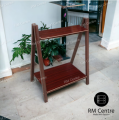 Wooden Plant Stand 2 & 3 Tier Indoor Decoration Display Shelf Rack Solid Wood (Brown). 