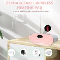Period Cramp Relief Belt – Portable Electric Menstrual Heating Pad with Massager | Rechargeable Heated Belly Belt for Women & Girls | 3 Heat Levels & 4 Vibration Modes | Warm Compress for Menstrual Pain, Back Pain & Abdominal Relief. 
