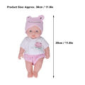 Lifelike Baby Doll, 11.8 Inch Bright Eyes Reborn Doll for Preschool for Kids. 