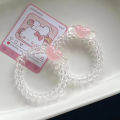 2023 Y2K Star Hair Ring For Women Girls Cute Jelly Pentagram Telephone Line ANLAN. 