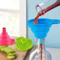Muntazir High quality mini funnel beautiful foldable oil funnel food grade silicon water funnel/ qeef kitchen accessories funnel/ peep, kitchen organizer keef, kitchen tools, kitchen gadgets, Bottle Water Pump Dispenser. 