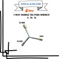 Wheel Spanner 3 Way | Y Shape Socket Wrench Hexagon Spanner | Repair Hand Tool Small & Big Size ( 8 10 12 ) Y Pana 3 In 1. 