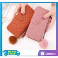 Jannah Beam Long Purse Lady Women's Multi-slot Zip Purse Woman Wallet Dompet Life 15P3. 