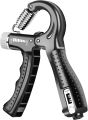 Adjustable Hand Grip Strengthener 5–60 kg – Non-Slip Ergonomic Hand Gripper with Stainless-Steel Spring, Forearm & Wrist Exerciser, Finger Trainer, Portable Home Gym & Rehabilitation Tool for Men & Women, Built-In Counter Options, Durable Grip Handle. 