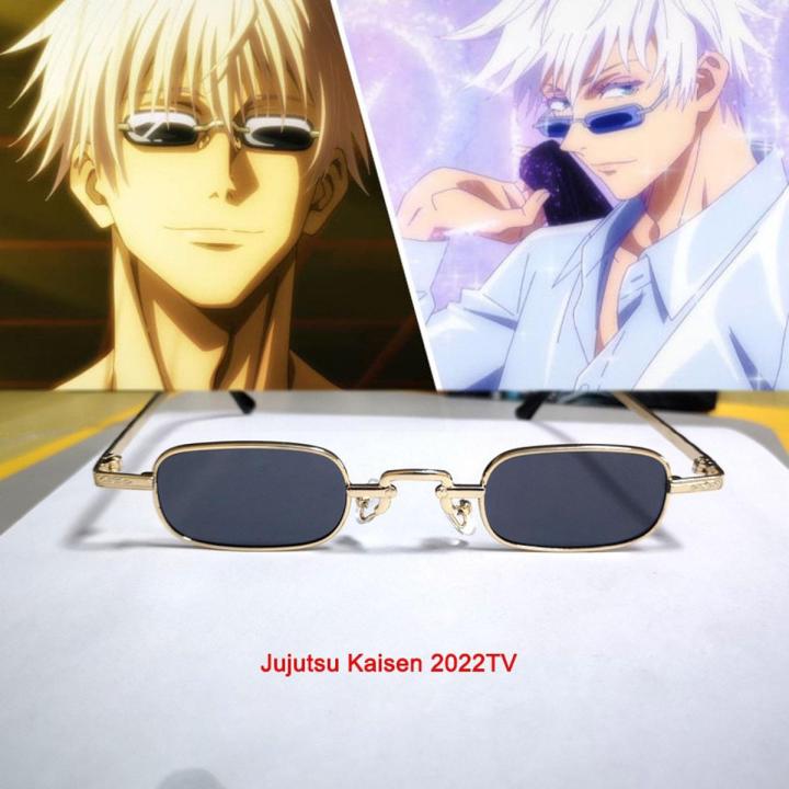 Anime Jujutsu Kaisen Gojo Satoru Headband Cosplay Accessories Eye Mask Glasses