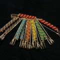 Pack of 12 Pieces Hijab Pins Beautiful Pins Muslim For Women Safety Scarf Pins Hijab Pins. 