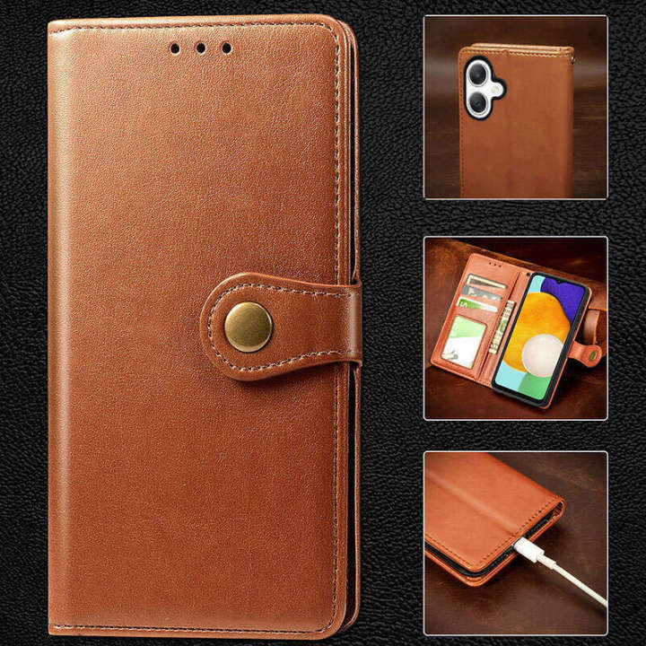 For Samsung Galaxy A06 06 A06S A 06S 60A A60 SamsungGalaxyA06 4G 5G 2024 Flip Leather Phone Case Stand Holder Casing Shockproof Back Cover