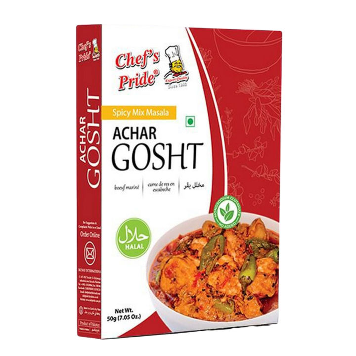 Chef Pride Achar Gosht Masala 50g Indian Cooking Spice Mix for Non-veg Dishes