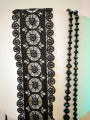 Lace per yard - Black Lace Unique Design Dress Lace. 