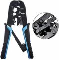 D-LINK Crimping Tool for 4P/6P/8P, RJ-11/RJ-12/RJ-45 Network and Telephone Cables - Modular Telecom Crimping Tool. 