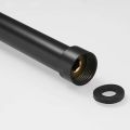 Black Shower Extend Pipe 30cm Length Shower Mixer Pipe Brass Shower Pipes Bath. 
