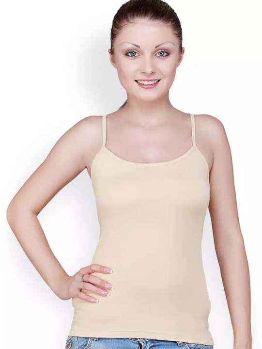 Girls/Ladies%20Camisole-Shameez-Top-Slips%20Innerwear%20Pack%20of%202-Black%20&%20Skin%20-%20Image%204