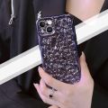 For iPhone 11 Electroplated 3D Stone Texture TPU Phone Case. 