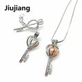 Jiujiang Portable 【TasteGlobe】Hongye Wish Pearl Pendant Necklace Cage Holder Natural Pearl Customized Jewelry Oyster for Women Christmas Gift. 